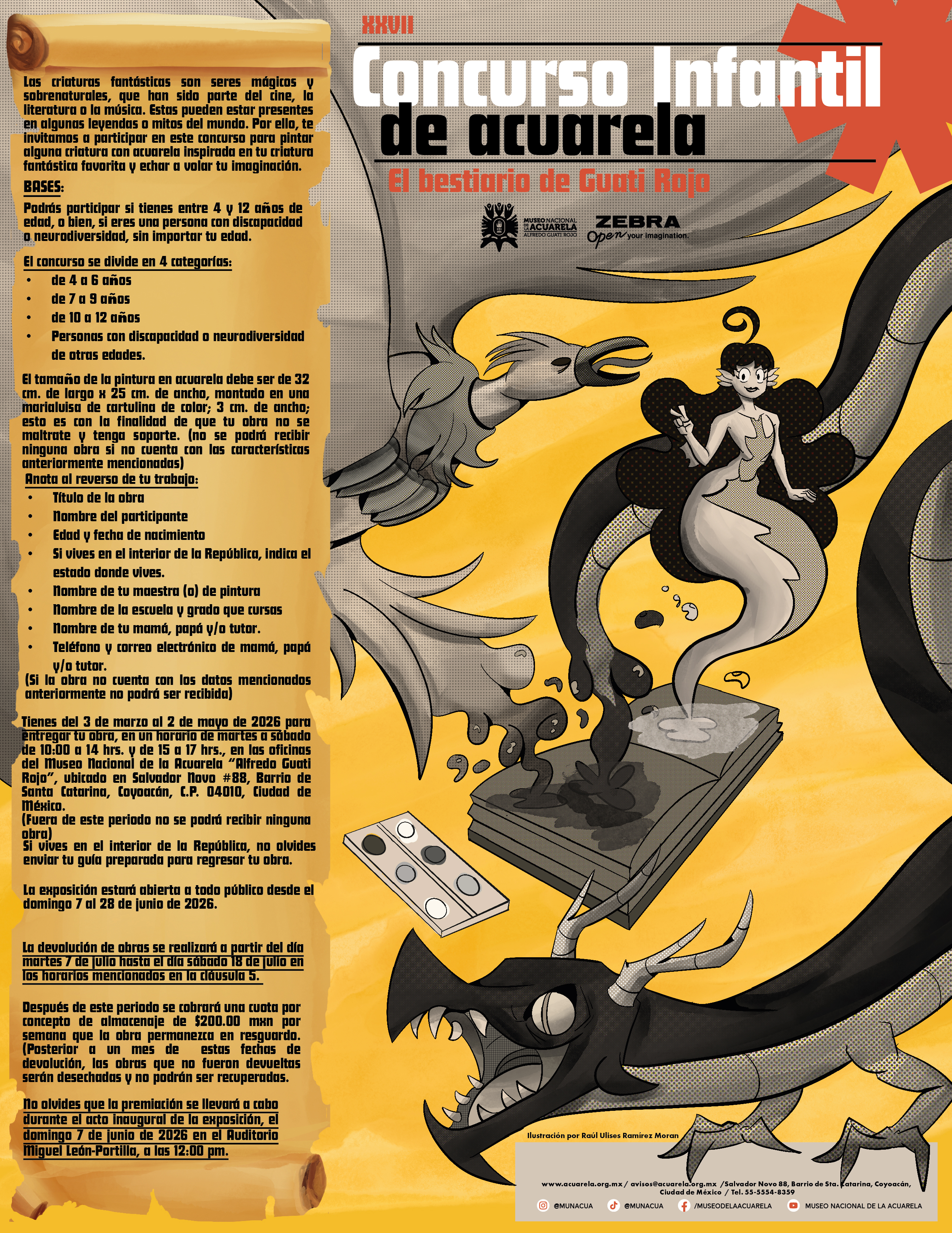 Convocatoria XXVI Concurso Infantil 'Bestiario de Guati Rojo'